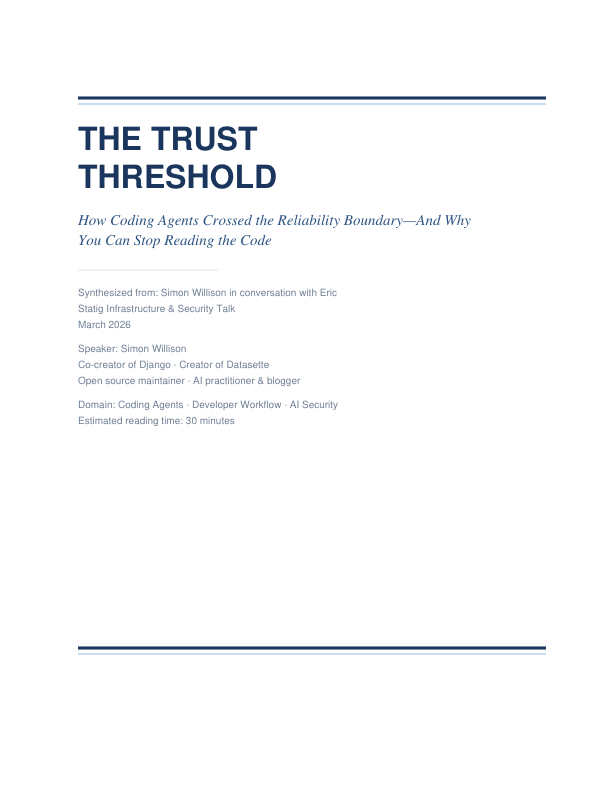 Cover of The Trust Threshold