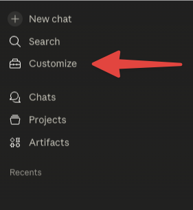 Claude settings menu